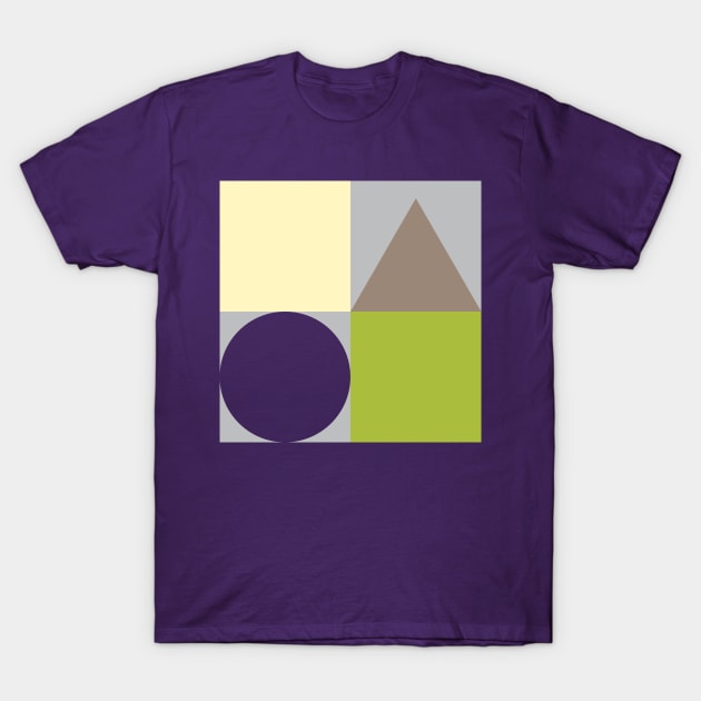 Color Blocks with Basic Shapes T-Shirt by HelenDBVickers